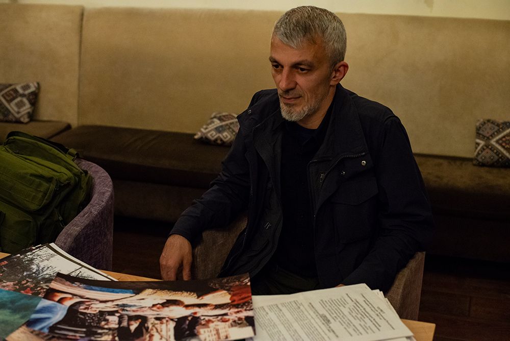 Анзор Масхадов в українській столиці (травень 2022 року)