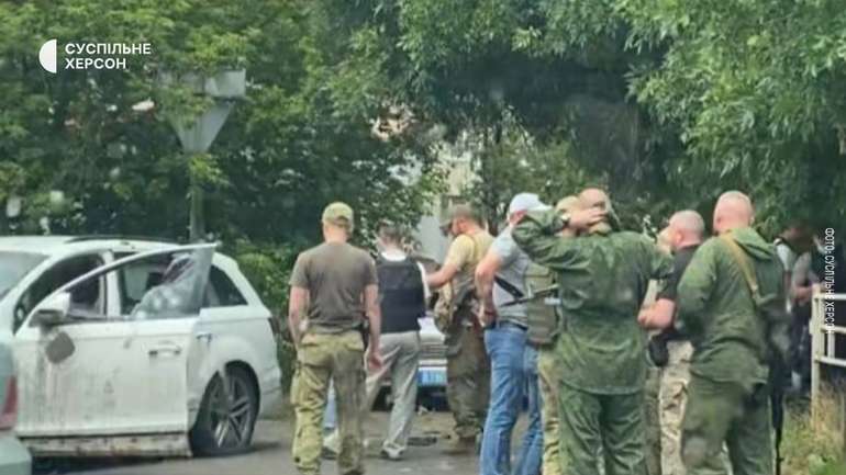 Херсонські партизани підірвали автівку колаборанта Євгена Соболєва