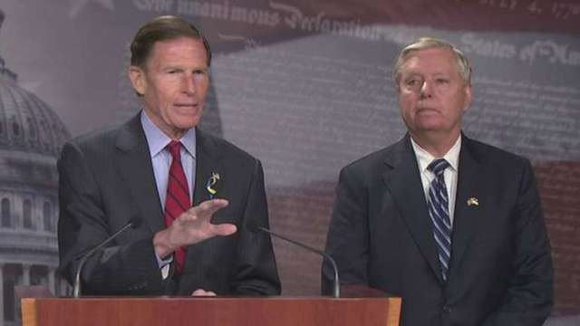 Сенатори Річард Блументаль та Ліндсі Грем