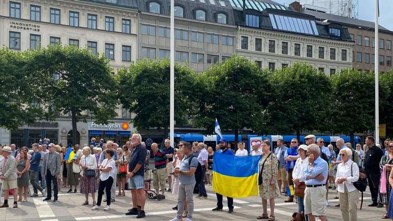 У Стокгольмі відбувся мітинг на підтримку України та її захисників