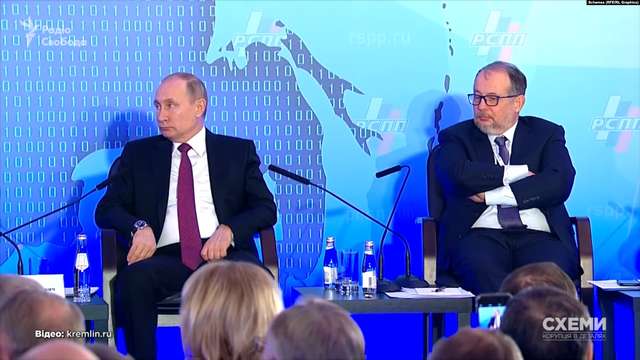 Володимир Лісін та владімір путін