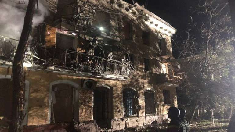 Результат нічного обстрілу Запоріжжя