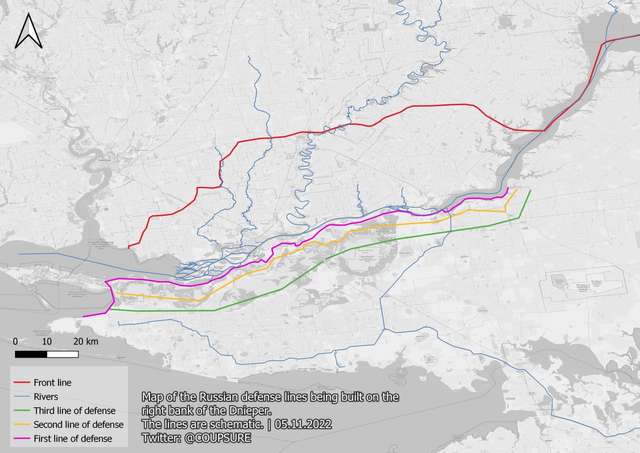На лівобережній Херсонщині у росіян 3 лінії оборони_4