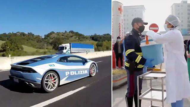 Італійські поліцейські на Lamborghini доставили нирки двом пацієнтам_1