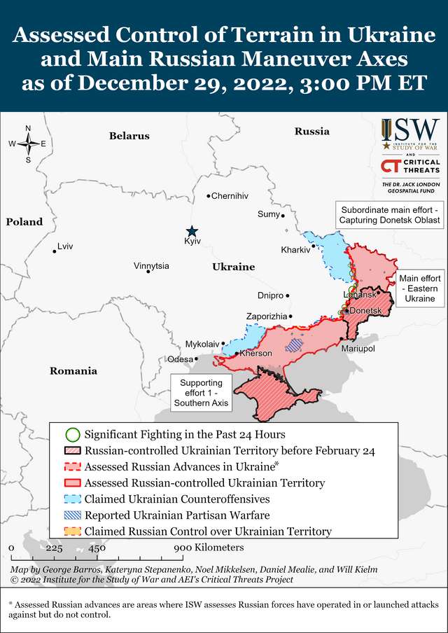 Прорив ЗСУ в районі Кремінної та кульмінація російського наступу на Бахмут, - аналітика ISW._2