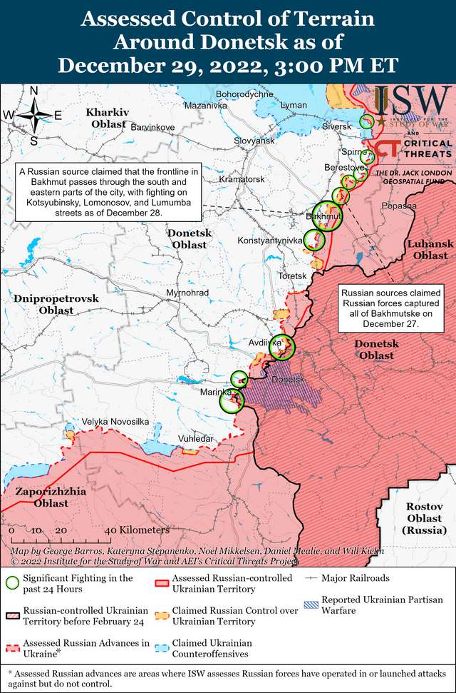 Прорив ЗСУ в районі Кремінної та кульмінація російського наступу на Бахмут, - аналітика ISW._5