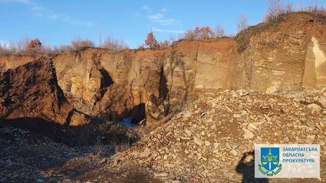 На Закарпатті припинено незаконний видобуток андезиту_1