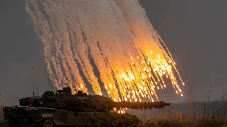 Німецький танк Leopard під час військових навчань НАТО в Литві в жовтні минулого року