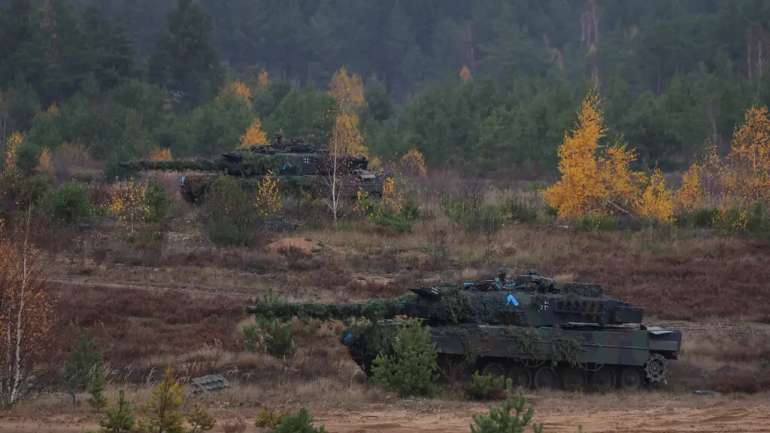Два танки Leopard збройних сил Німеччини брали участь у військових навчаннях НАТО в жовтні в Литві.