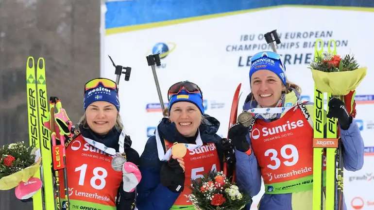 Українка Анастасія Меркушина стала чемпіонкою Європи з біатлону у спринті
