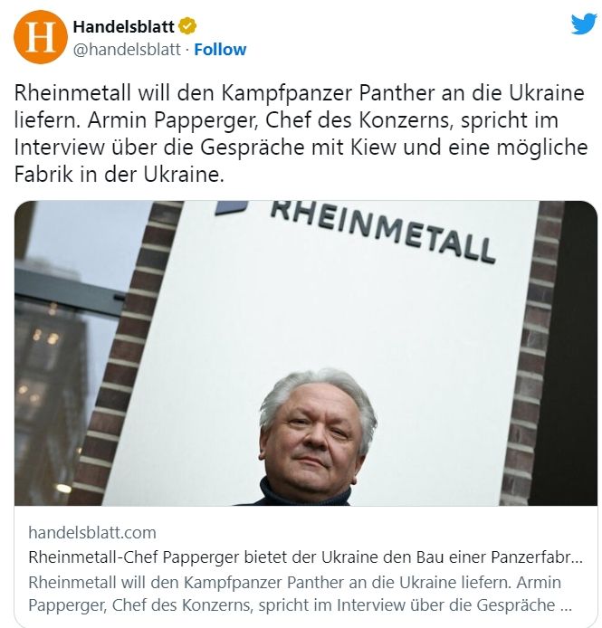 Rheinmetall веде переговори про постачання в Україну бойових танків Panther_1