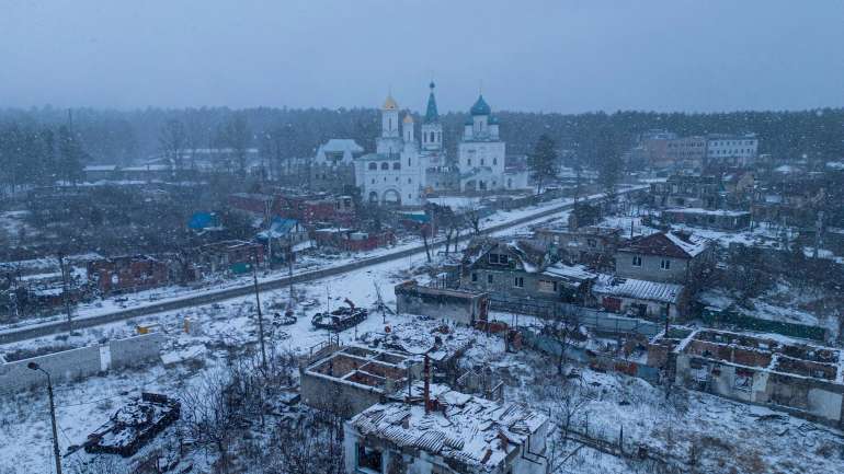 У неділю підбиті російські танки в українському Святогірську.