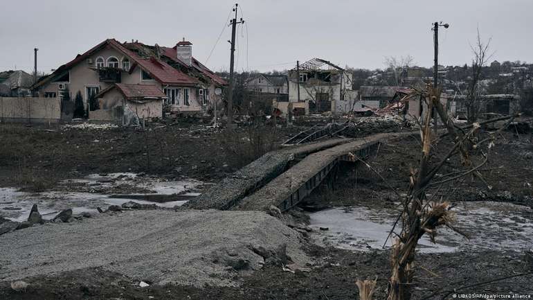 Зруйнований війною Бахмут