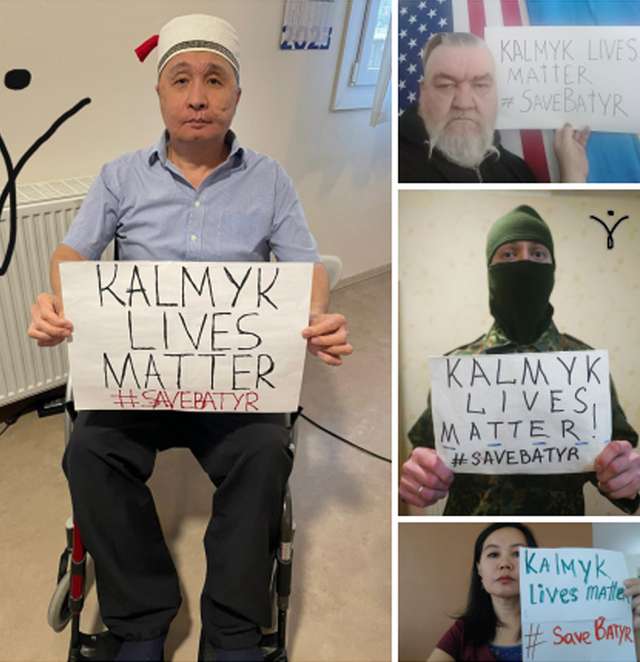 Акція учасників ЛСН на підтримку калмицького самостійника