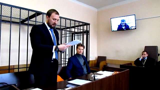 Адвокат Кирило Легких на засіданні по справі Олександра Щеголєва