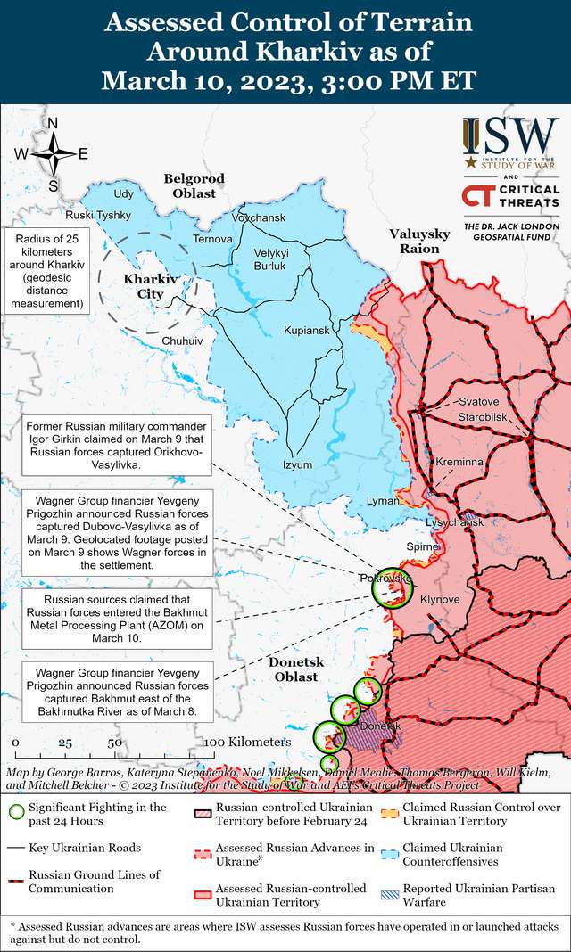 ЗСУ тримають оборону в Бахмуті: карти боїв ISW_3