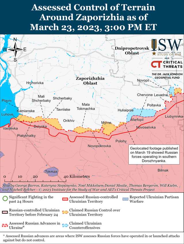 ЗСУ провели контрнаступальну операцію в Запорізькій області: карти боїв ISW_6
