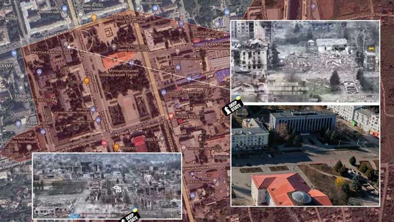 Терористи ПВК Вагнер знищили будівлю міськради у Бахмуті