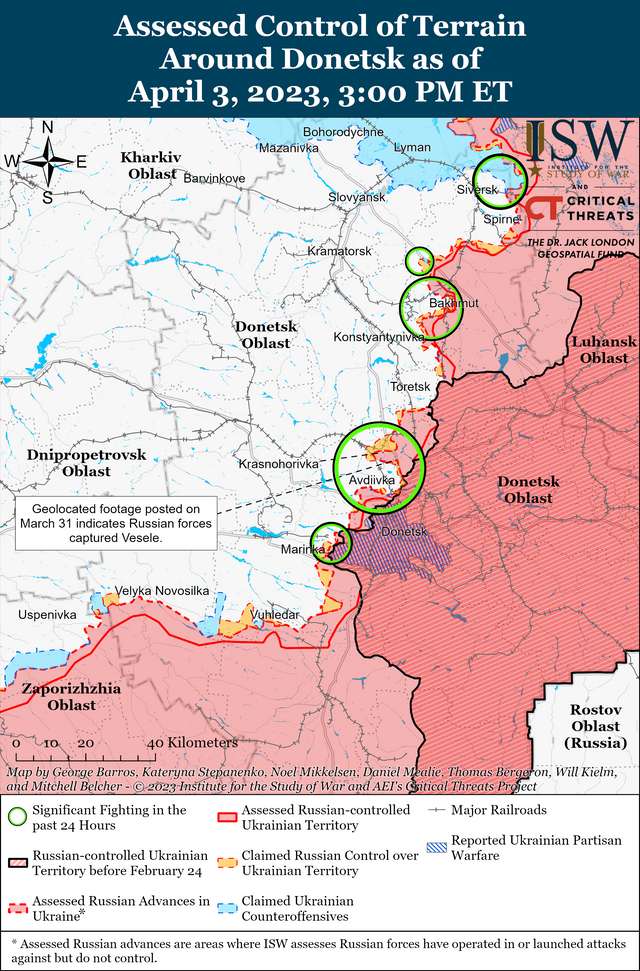 Окупанти стурбовані можливим наступом України та готуються до оборони: карти боїв ISW_5