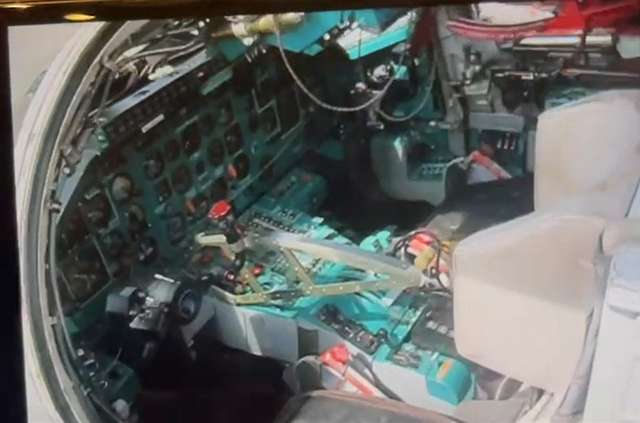 Скриншоти з відео літака, надісланого російським пілотом