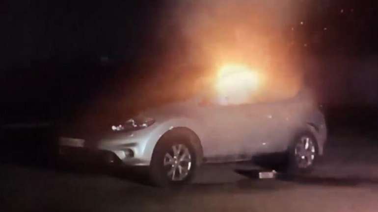 Ерзянські партизани спалили автівку ґауляйтера у Мордовії