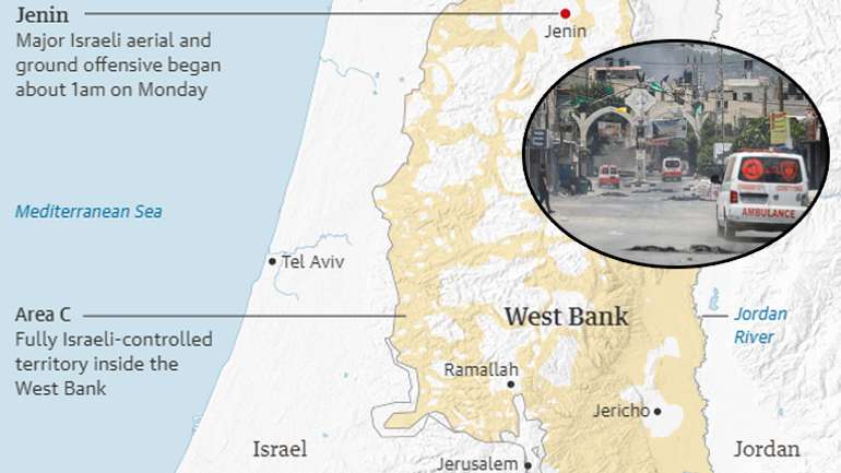 Ізраїльські окупанти тероризують палестинців у Дженіні