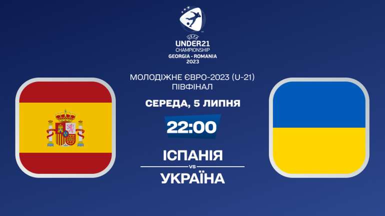 Іспанія – Україна. Сьогодні відбудеться півфінальний поєдинок молодіжного Євро-2023