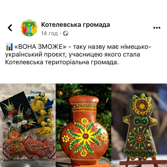Чиновники з Котельви привласнили ідеї дружини захисника України_2