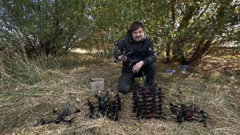 FPV-дрон українського виробництва знищив росіян на Авдіївському териконі
