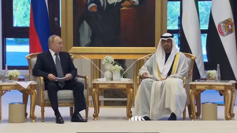 Кремлівський диктатор владімір путін прибув з візитом в ОАЕ