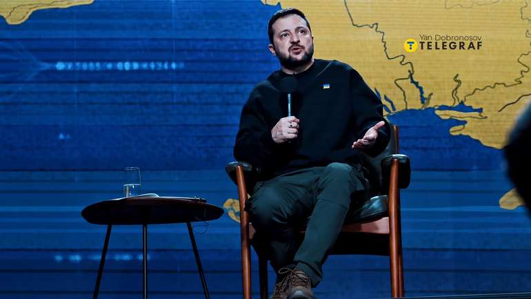 Володимир Зеленський на пресконференції