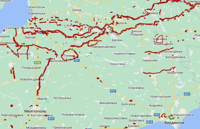 Окупанти перетворюють загарбані міста Півдня України на укріплені фортеці_1