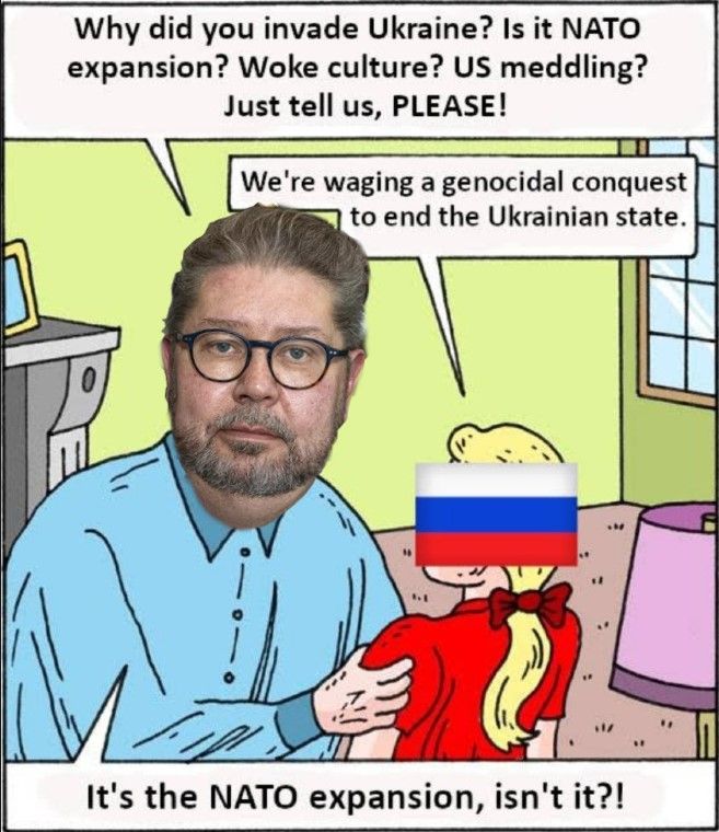 Карикатура на москвофіла Гейккі Патомякі