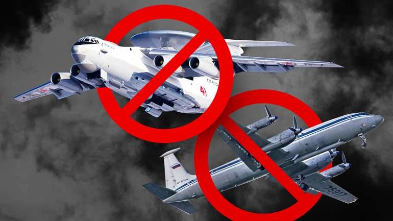 Російські літаки А-50 та Іл-22М зустрілися із ракетами «Patriot»