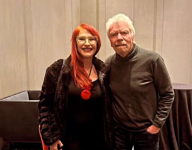 Ліна Бороздіна  та Річард Бренсон