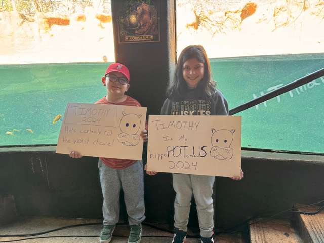 У США бегемота Тімоті висунули кандидатом у президенти_5