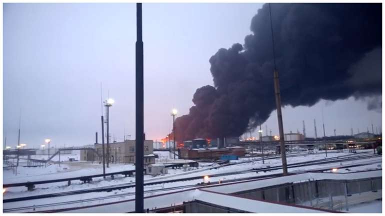 Українські дрони атакували нафтопереробний завод в Рязані