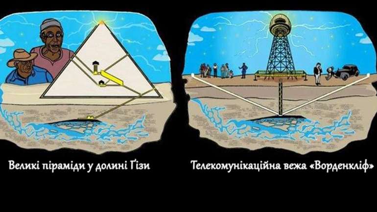 У давньому Єґипті використовували бездротову енергію. Довів Нікола Тесла