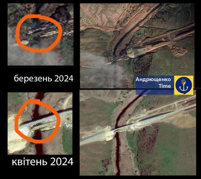 Фотофакт: окупанти спорудили залізничний міст у Гранітному на Донеччині_1