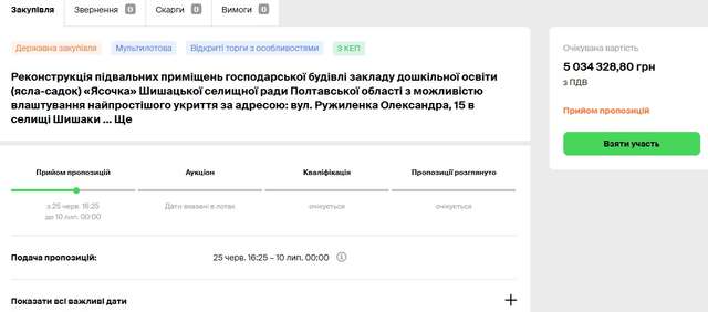У Шишаках відремонтують ясла-садок за 5 млн грн_1