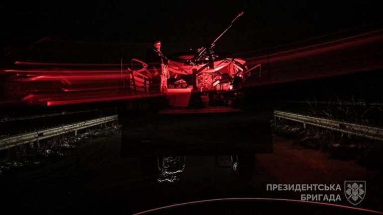 Воїни Окремої президентської бригади показали полювання на «Шахеди»