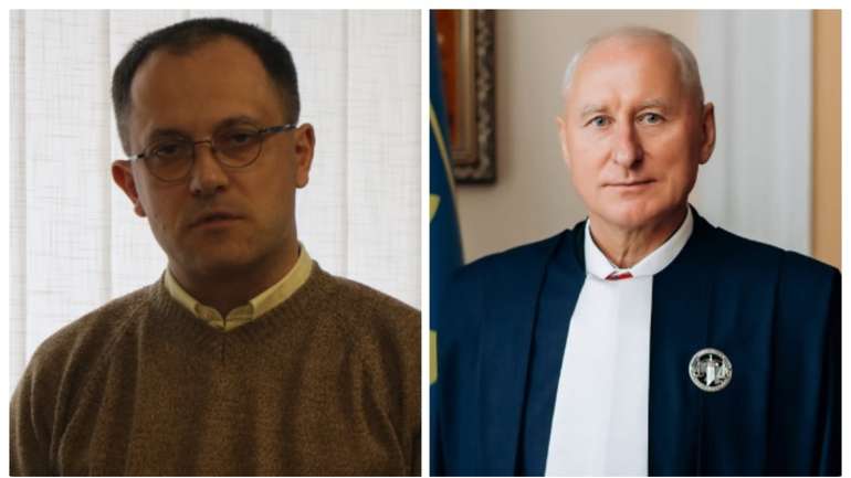 Голова Господарського суду Львівщини Василь Артимович та ексочільник Західного апеляційного господарського суду Борис Плотніцький