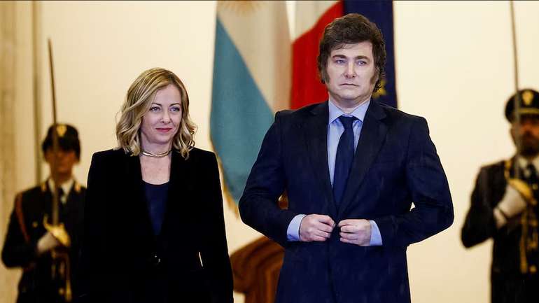 Джорджія Мелоні та Хав'єр Мілей