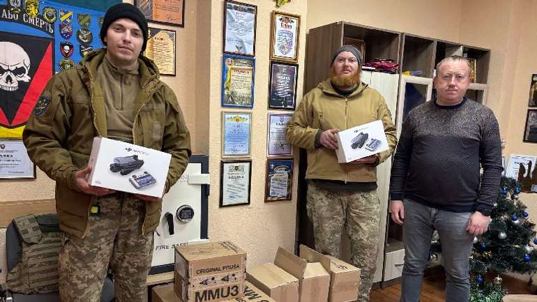 Громада Машівки підтримала захисників дронами