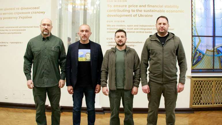 Денис Шмигаль, Андрій Пишний, Володимир Зеленський, Андрій Єрмак