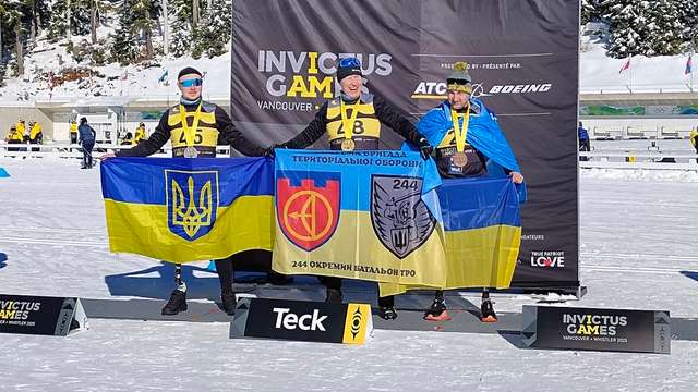 Український подіум у лижних перегонах на Іграх нескорених-2025