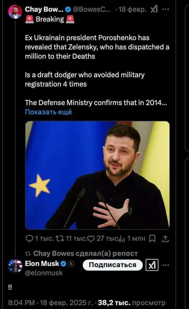 Ілон Маск вирішив розповісти світу про ухилянта Зеленського_1