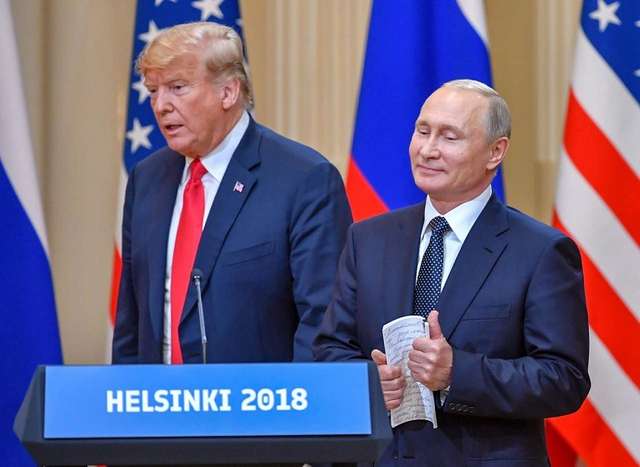 Розгублений Трамп і задоволений путін у Фінляндії