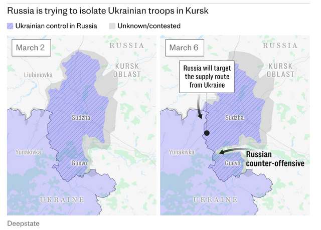 Існує загроза оточення 10-тисячного угруповання ЗСУ на курщині, - The Telegraph_1