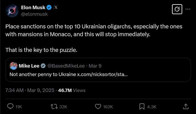 Ілон Маск закликав до санкцій проти українських олігархів_1